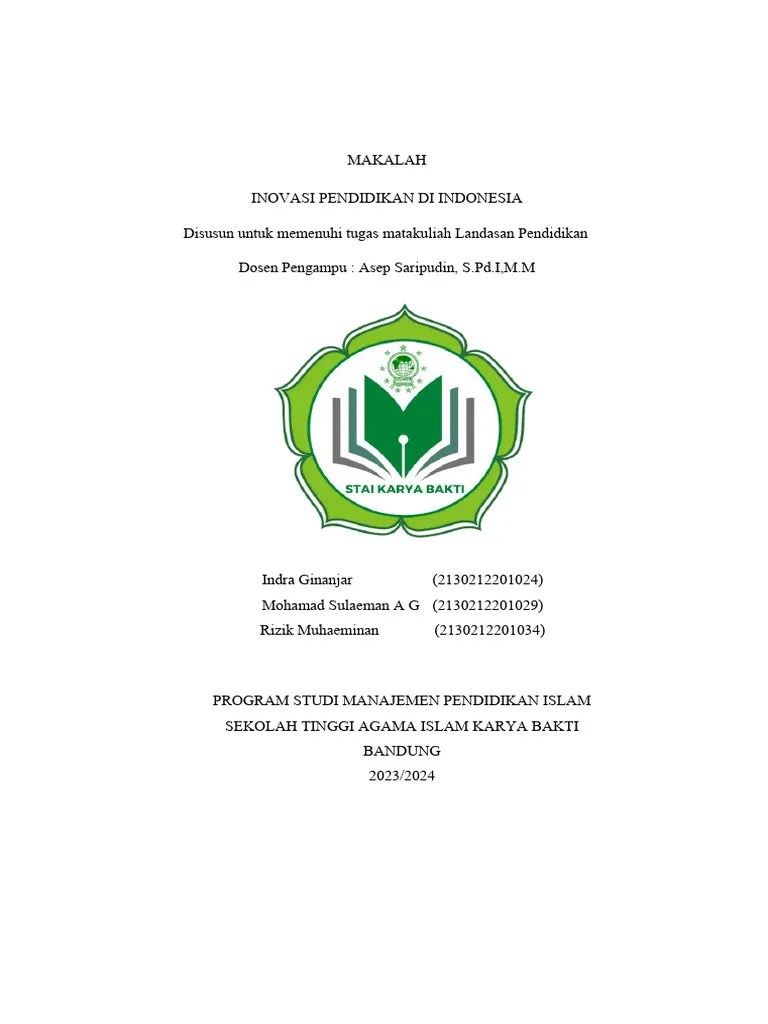 Inovasi-pendidikan | PDF