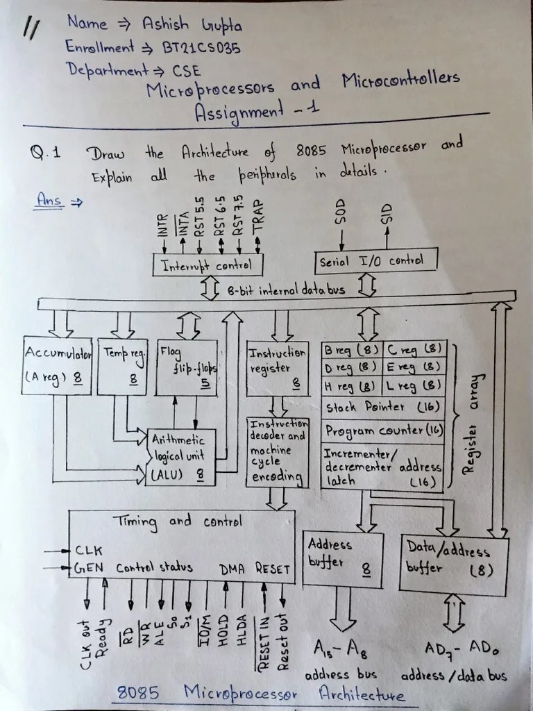 Microprocessors Assignment | PDF | Computer Hardware | Electronic Circuits