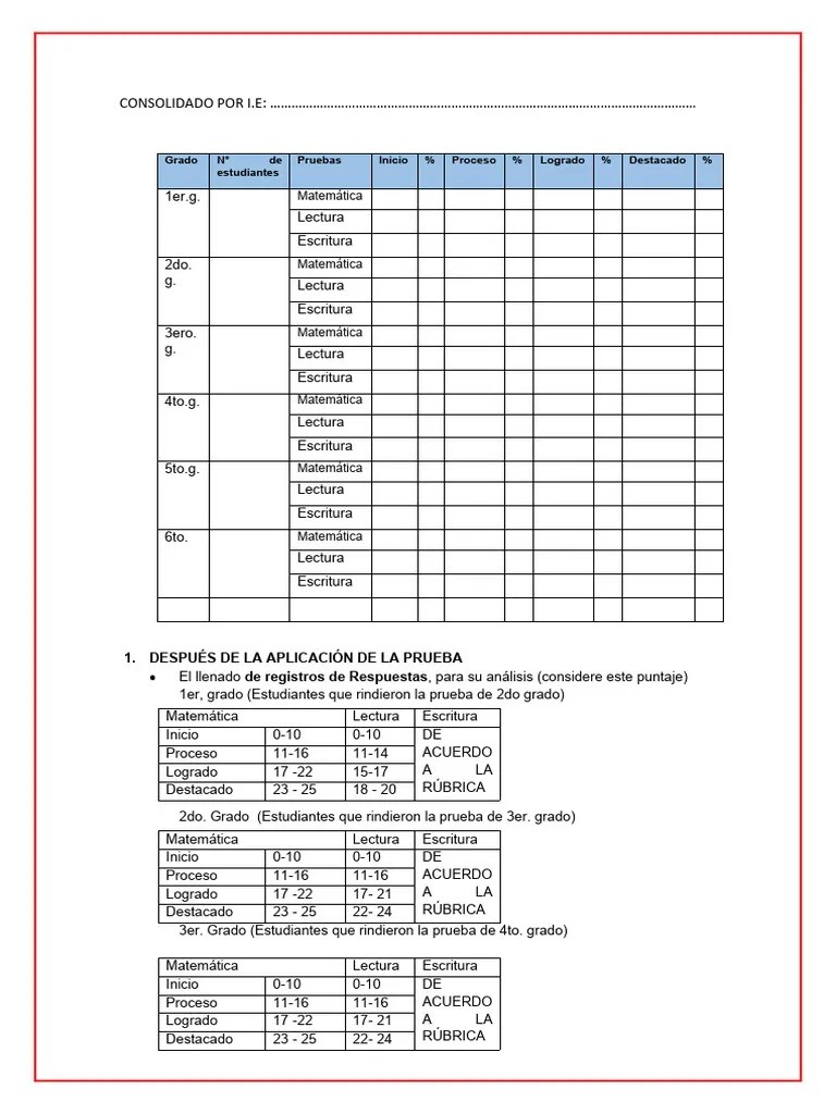 CONSOLIDADO DEL KIT DE EVALUACIÓN DE SALIDA | PDF | Matemáticas | Science
