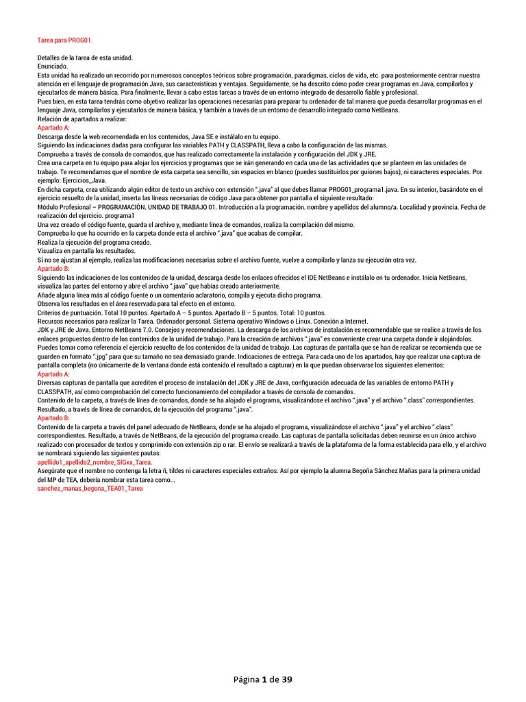 Ejercicos En Java | PDF | Java (lenguaje De Programación) | Constructor ...