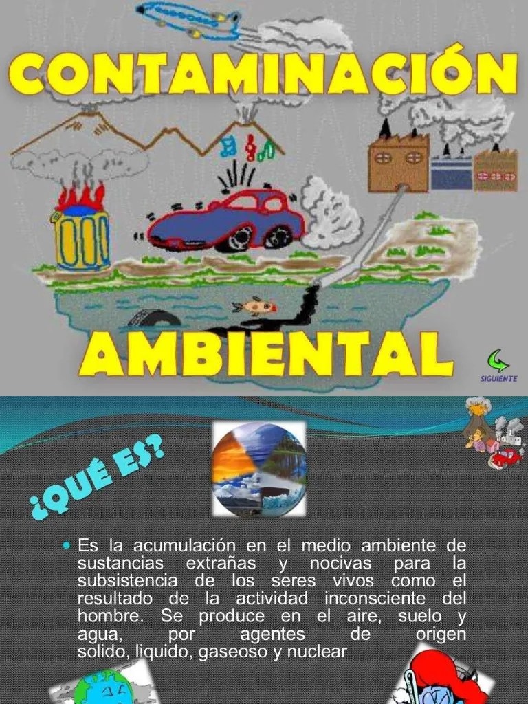 PDF Diapositivas Contaminacion Ambiental 01 Compress | PDF