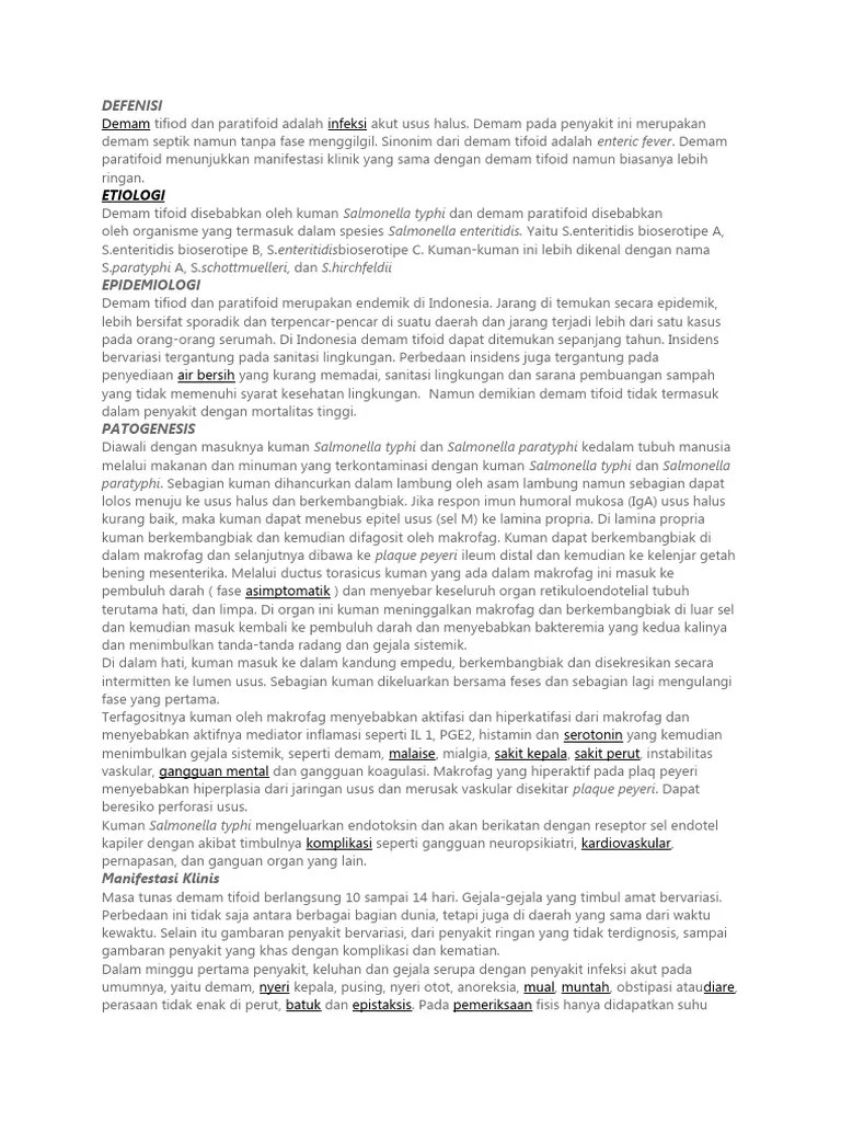 Materi Typhoid | PDF