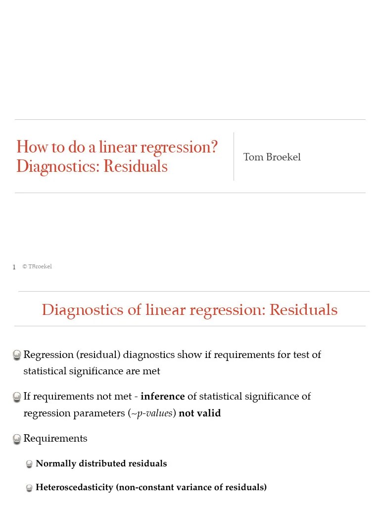 Lesson 5 10 Linear Regression Residuals | PDF | Errors And Residuals ...