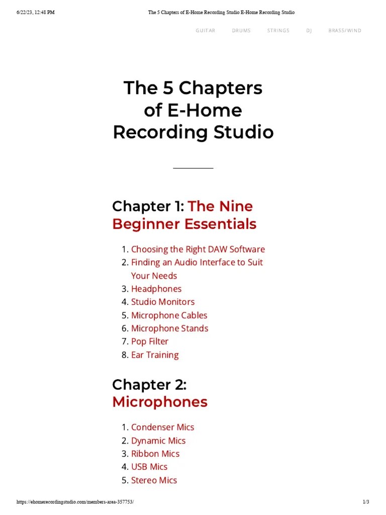 Home Recording Secrets | PDF | Microphone | Audio Electronics