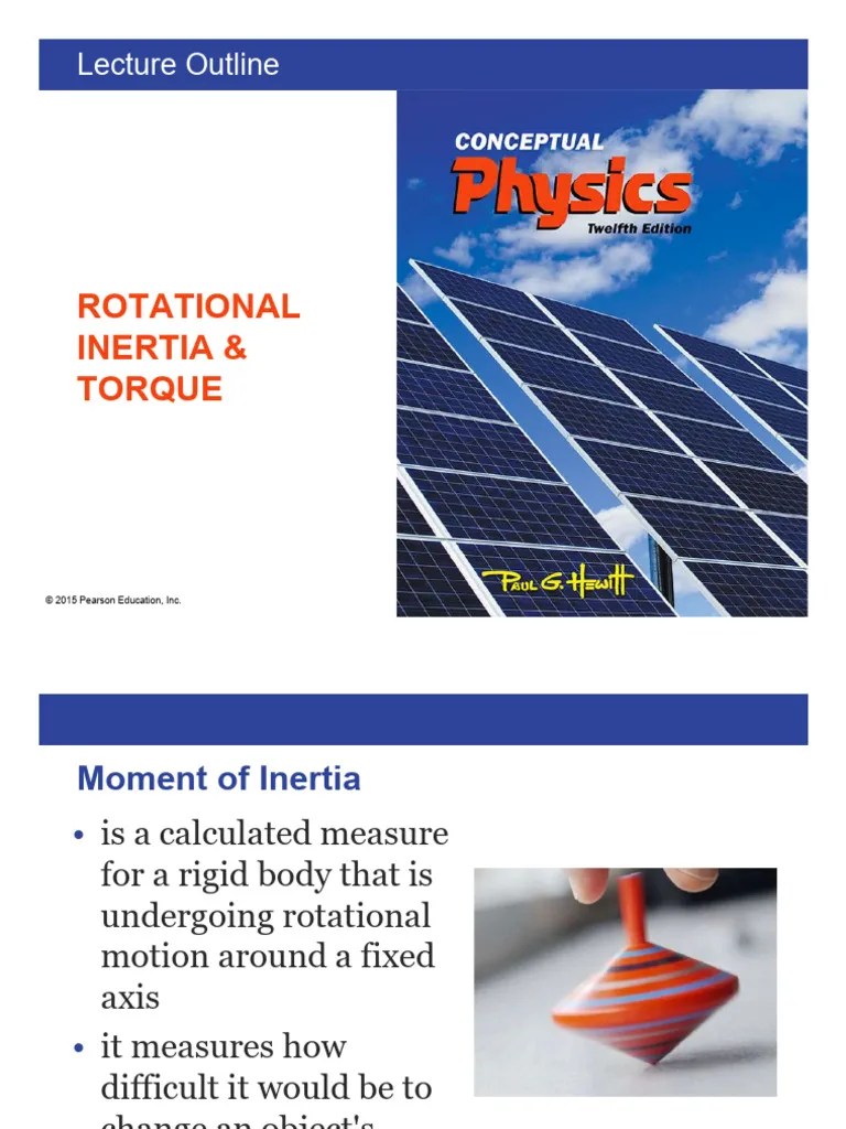 Rotational Inertia 2023 - Handout | PDF | Rotation Around A Fixed Axis | Torque