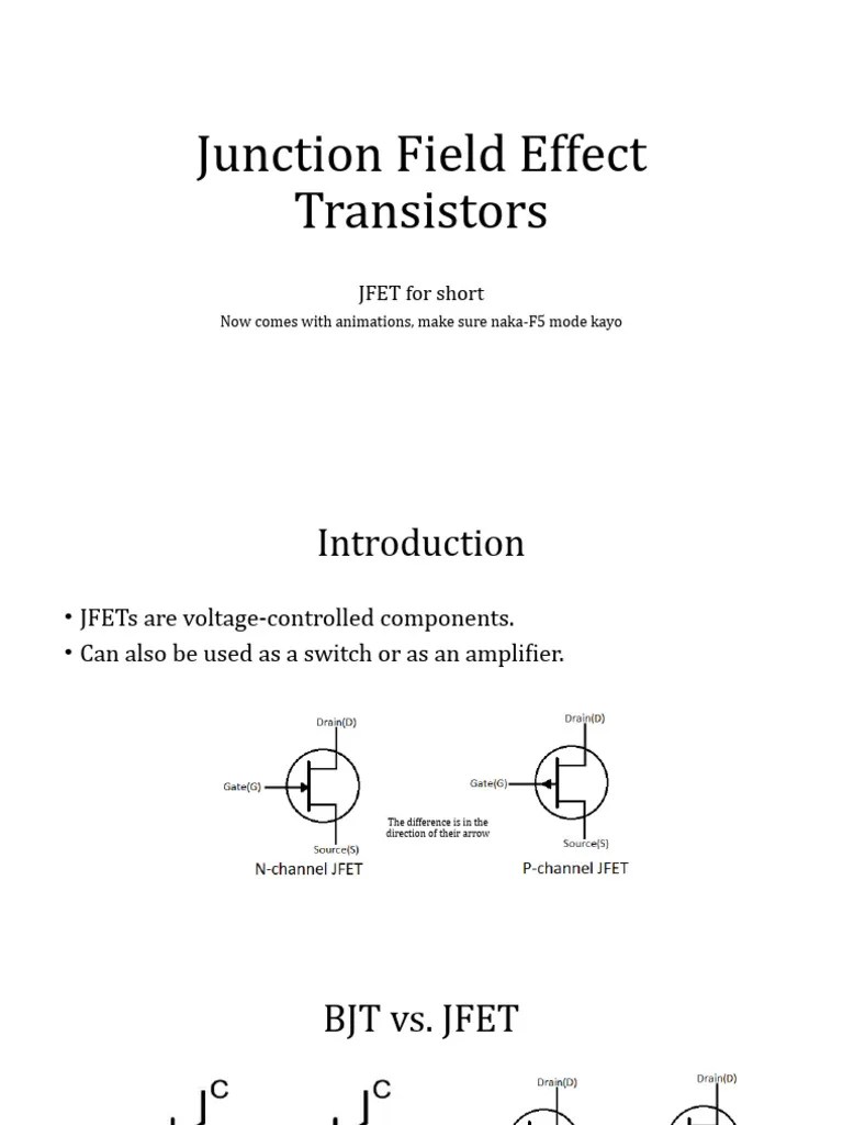 Q3 Junction Field Effect Transistors | PDF | Field Effect Transistor ...