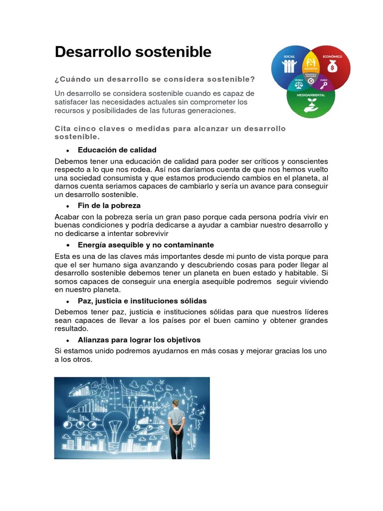 Desarrollo Sostenible | PDF