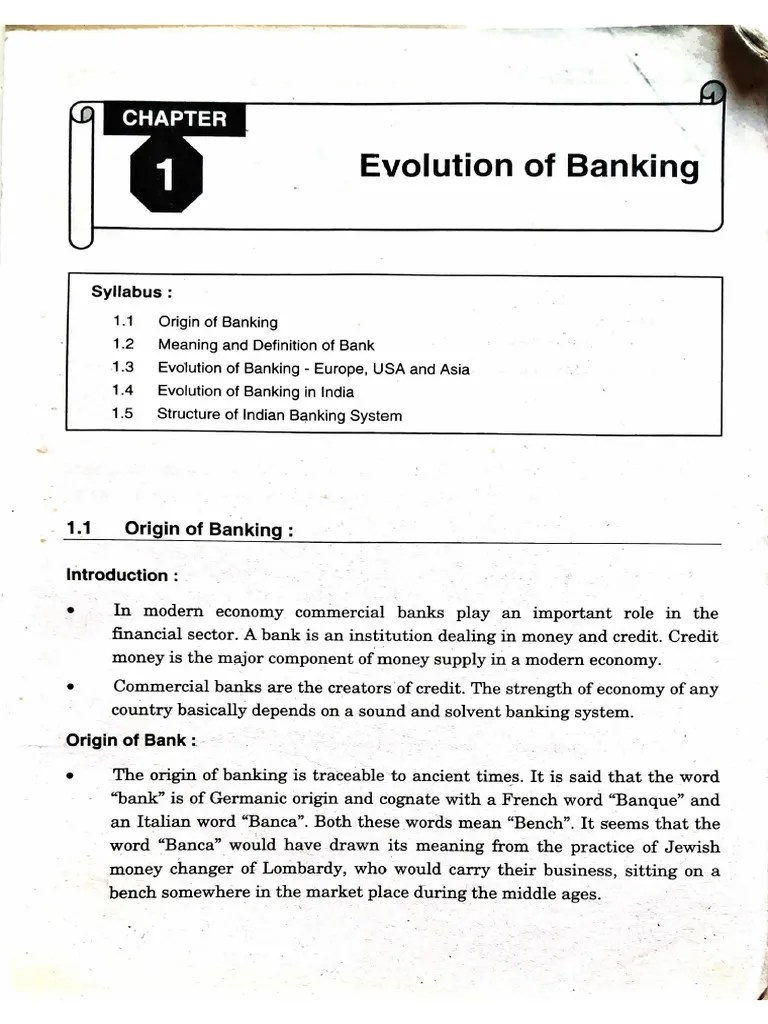 Evolution Of Banking | PDF