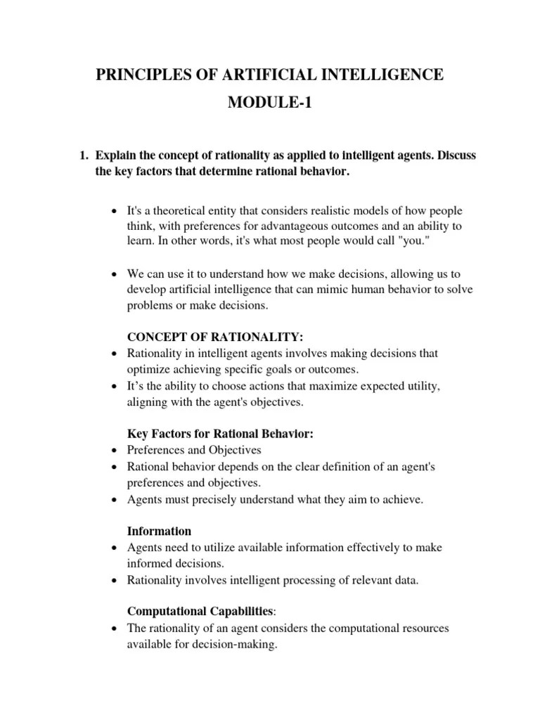 Principles Of Artificial Intelligence | PDF | Artificial Intelligence ...