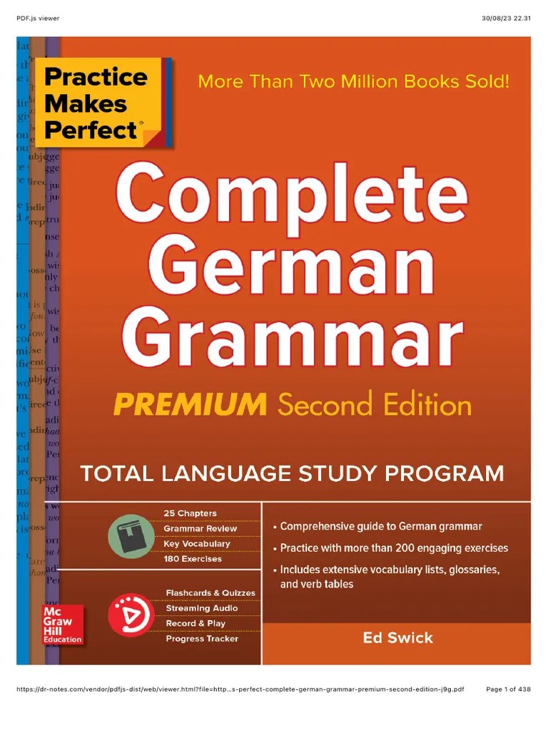 Complete German Grammar | Download Free PDF | Computer File Formats