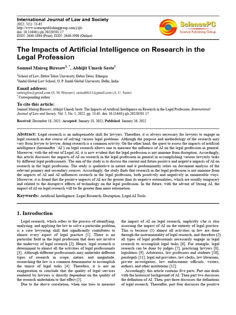 The Impacts Of Artificial Intelligence O | PDF | Artificial ...