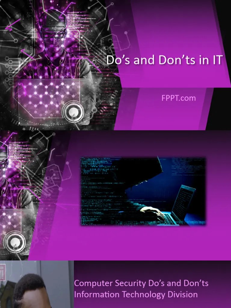 Chapter 3. Lesson 2 Do S And Don Ts In IT | PDF | Password | World Wide Web