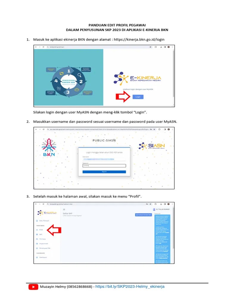 Panduan Penyusunan SKP 2023_Edit Profil | PDF