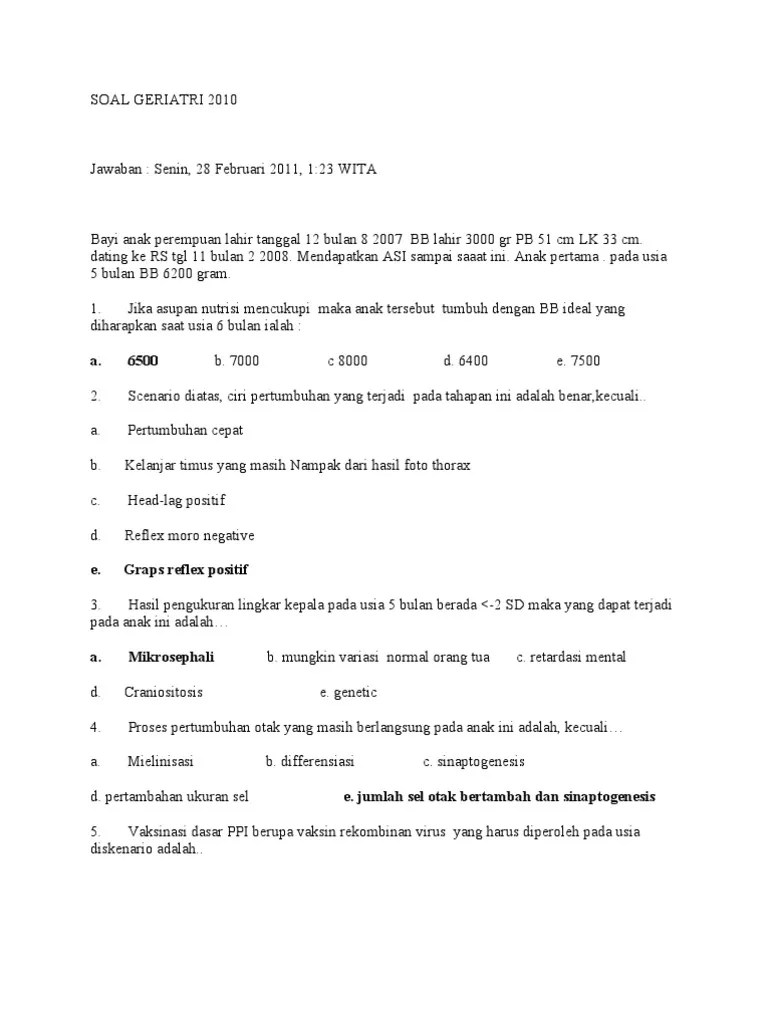 Download Contoh Soal Pilihan Ganda Karakteristik Perkembangan Anak Usia  Dini Terlengkap – Dikdasmen