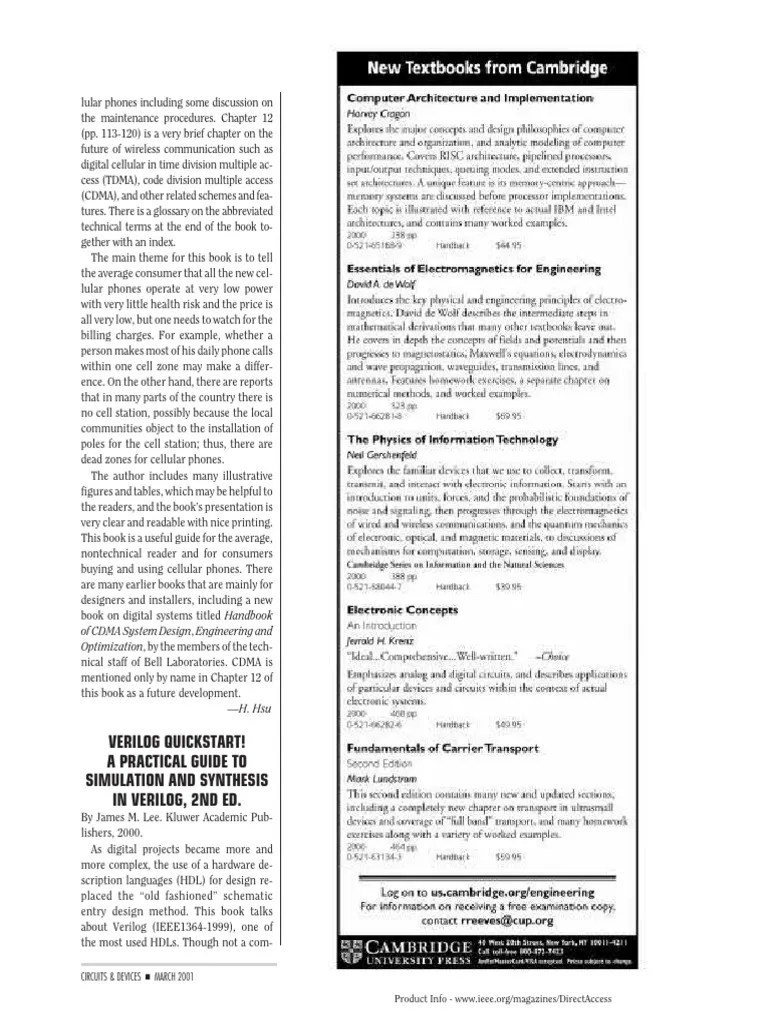 Verilog Quickstart A Practical Guide To | PDF | Hardware Description ...