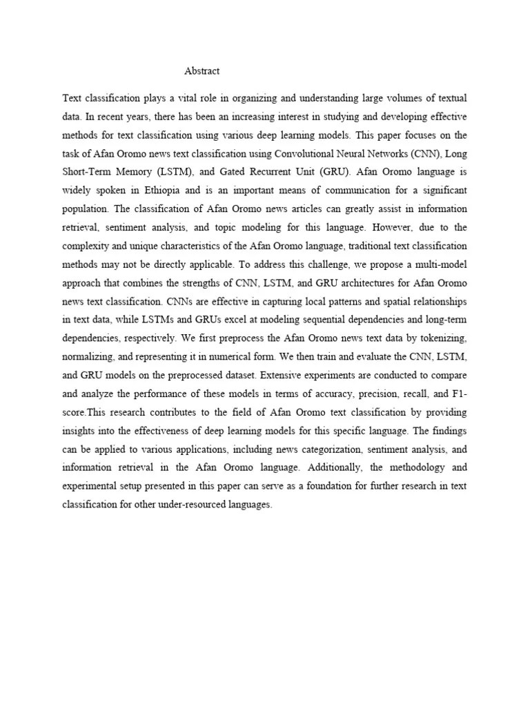 NLP Project | PDF | Deep Learning | Statistical Classification