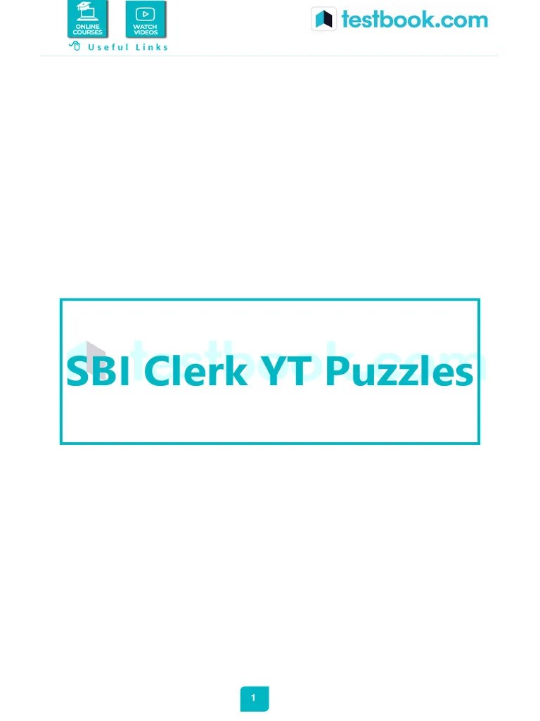 Sbi Clerk Puzzles All Types Sachin Sir 97e55302 | PDF | Urdu ...