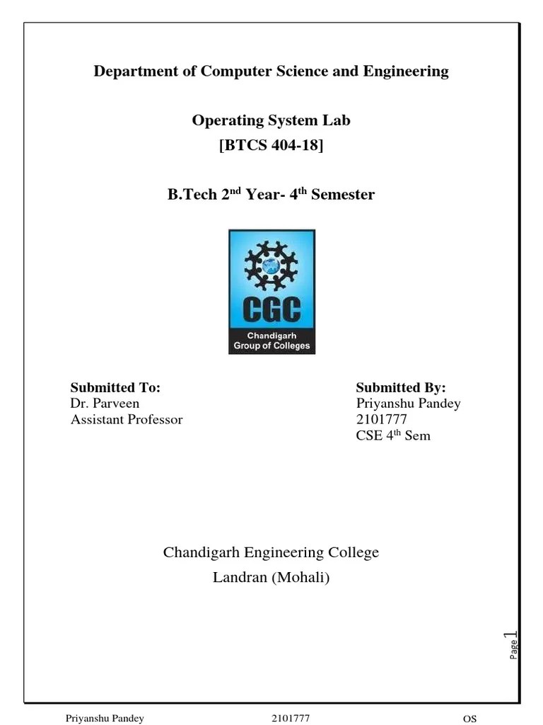 Practical File OS | PDF | Operating System | Booting