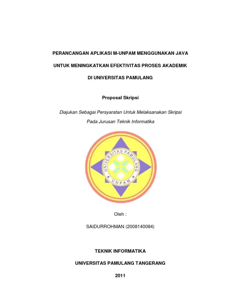 Contoh Proposal Skripsi Sistem Informasi Lengkap Youtube Cute766