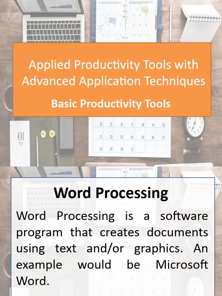Applied Productivity Tools With Advanced Application Techniques | PDF ...