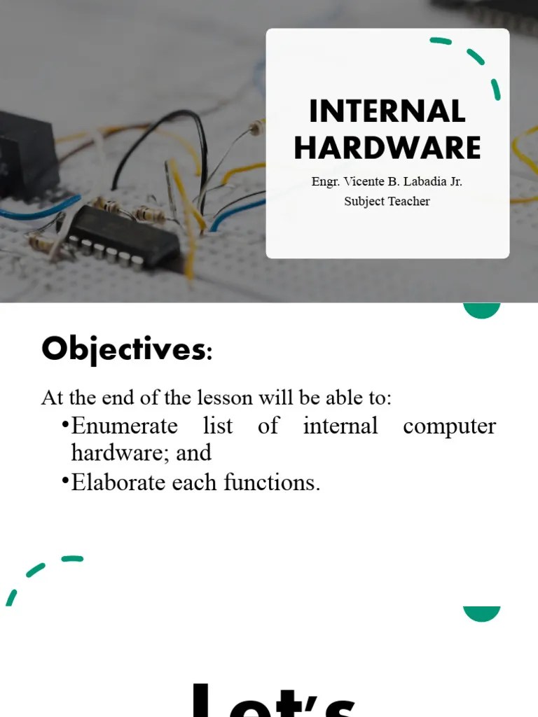 Internal Hardware | PDF | Computer Data Storage | Computer Hardware