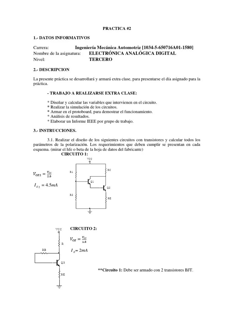 Practica 2 | PDF | Ciencias De La Computación | Electrónica