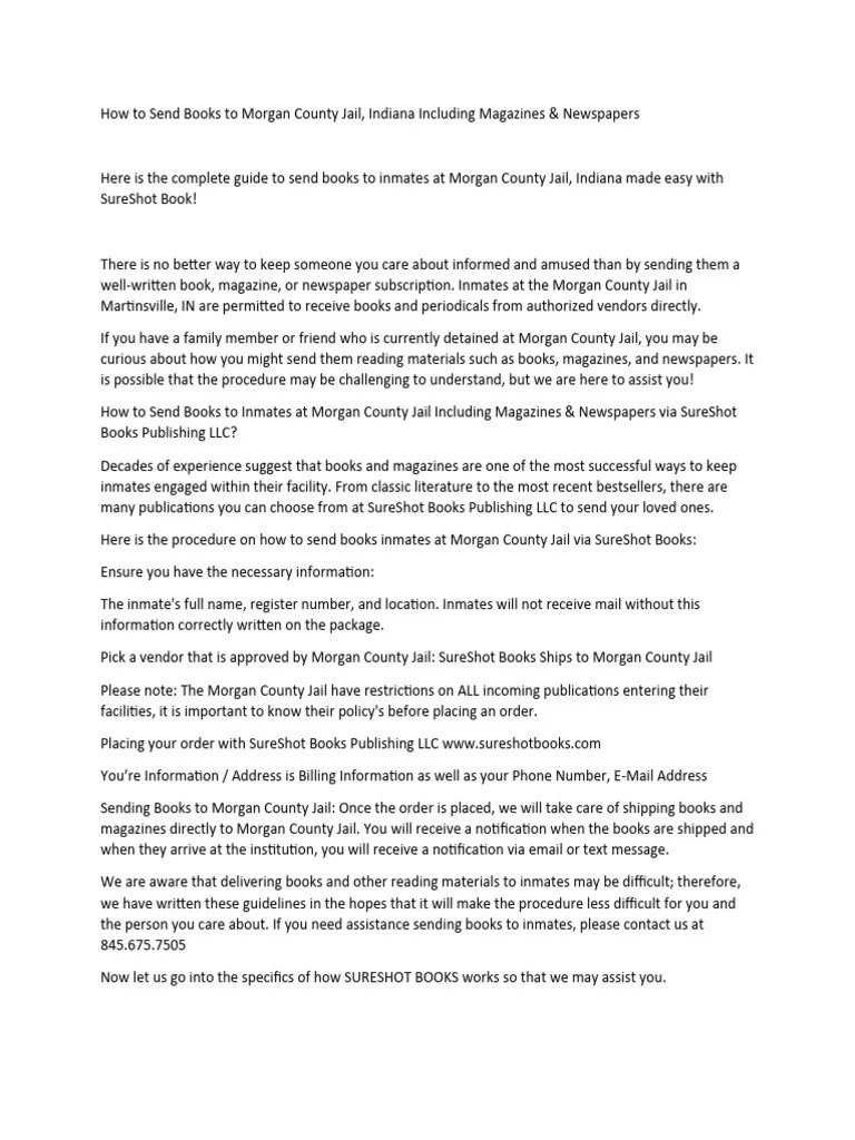 How To Send Books | PDF | United States Postal Service | Prison