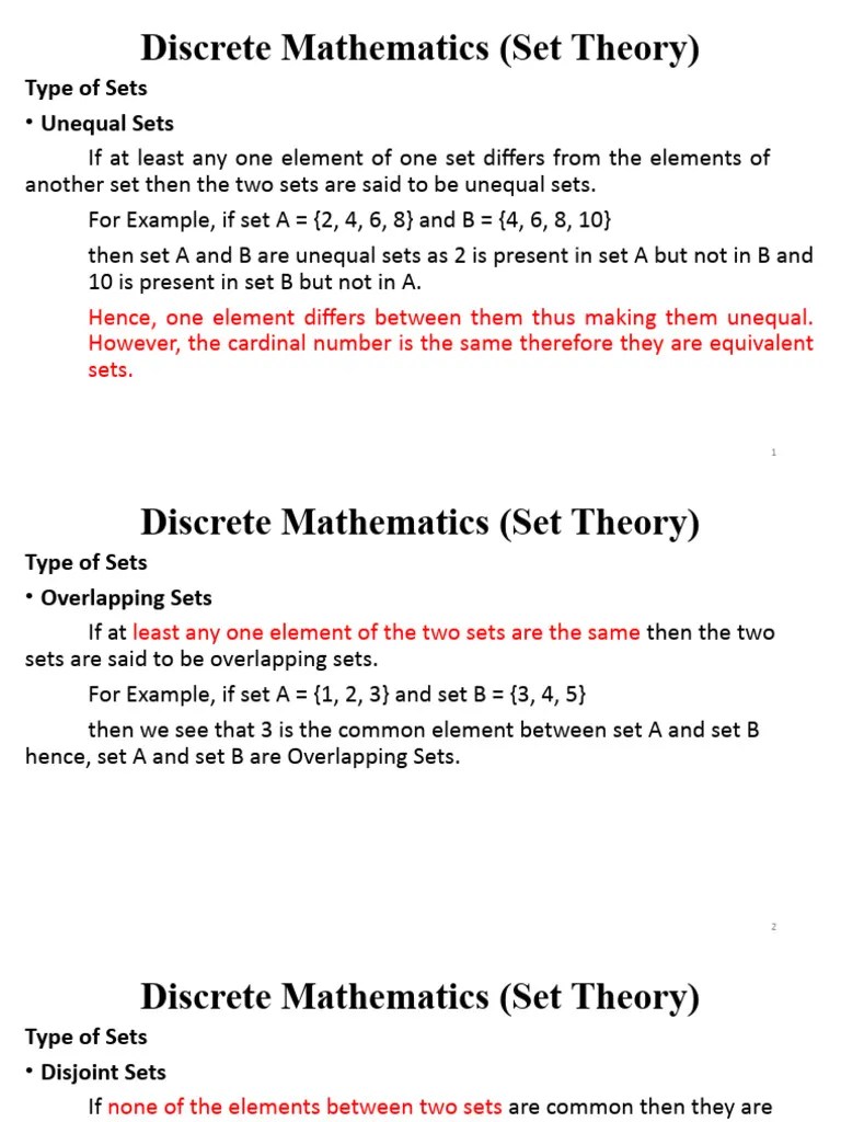 Discrete Mathematics-2 | PDF | Set (Mathematics) | Mathematical Objects