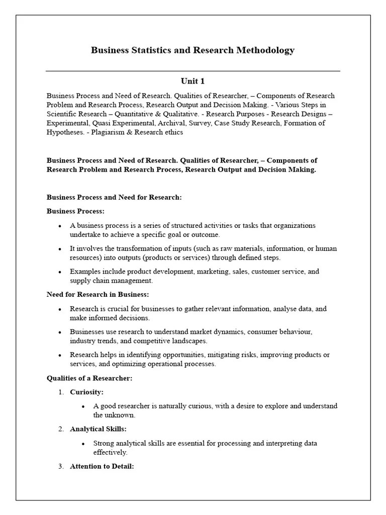 Business Statistics And Research Methodology Theory | PDF | P Value ...