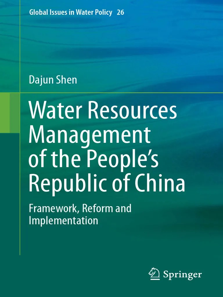 (Global Issues In Water Policy 26) Dajun Shen - Water Resources ...