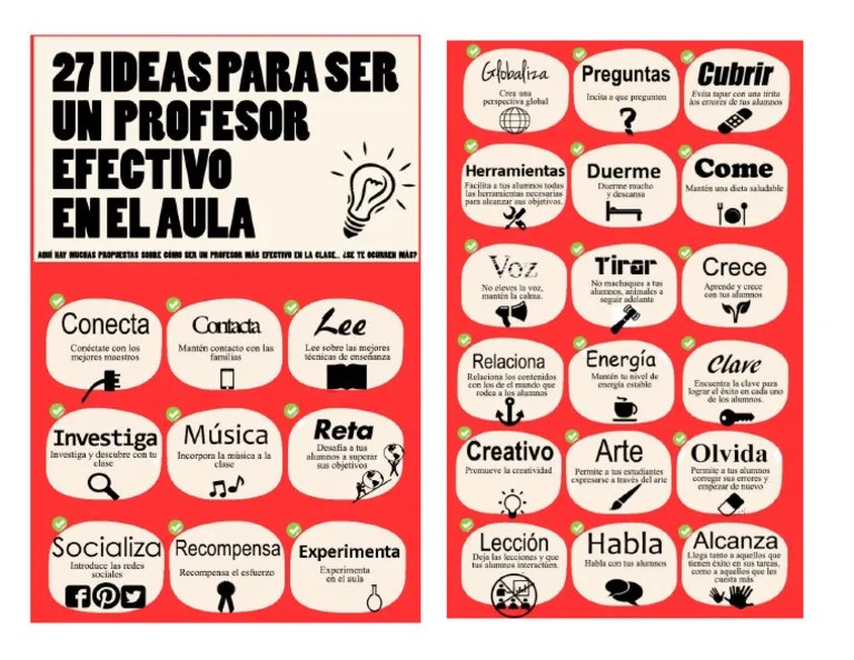 Ideas Para Ser Maestro Efectivo En El Aula | PDF