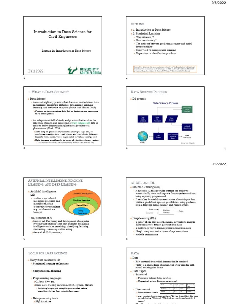 Intro To Data Science Lecture 1 | PDF | Machine Learning | Artificial ...