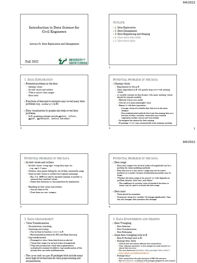 Intro To Data Science Lecture 4 | PDF | Outlier | Database Index