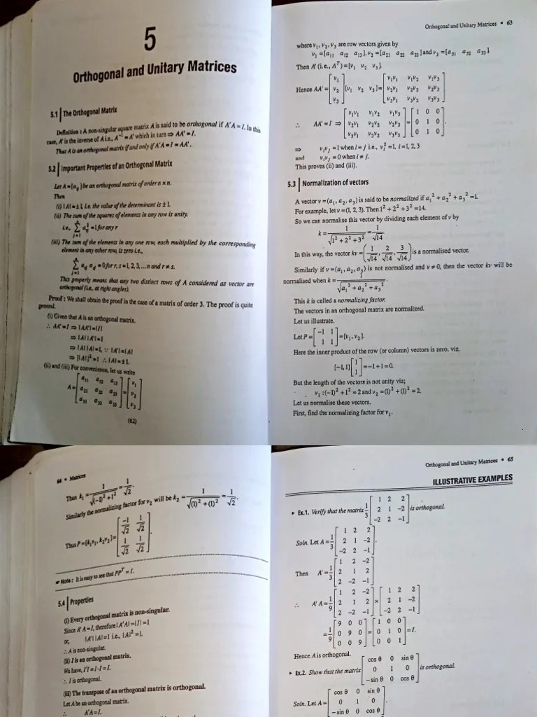 Maths Matrix 2 | PDF | Matrix (Mathematics) | Mathematical Relations