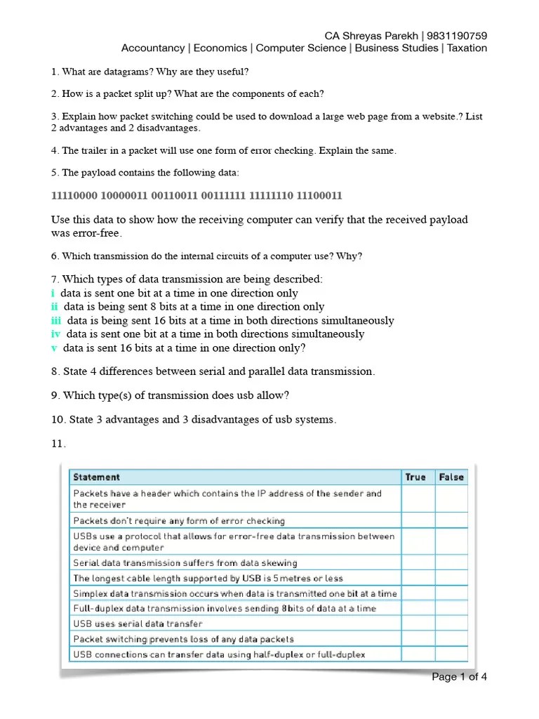 10 IGCSE CS Chapter 2 Comprehensive For Boards Exam | PDF | Error ...