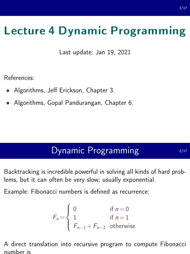 Lec4_dp | PDF | Dynamic Programming | Parsing
