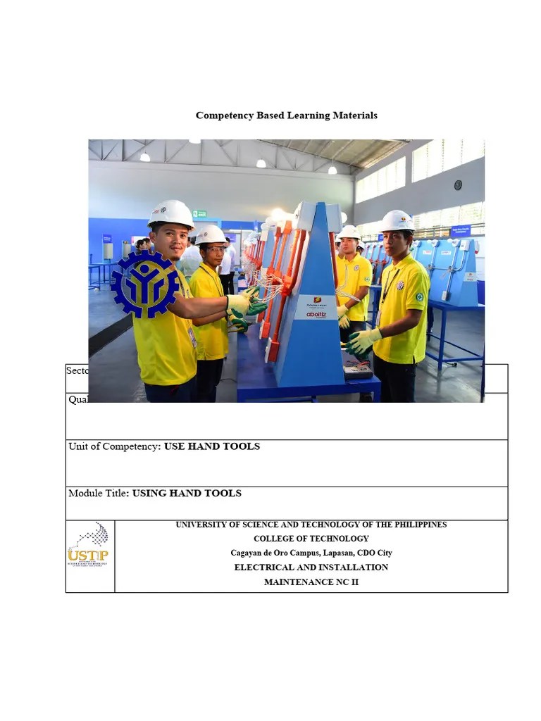 Competency Based Learning Materials | PDF