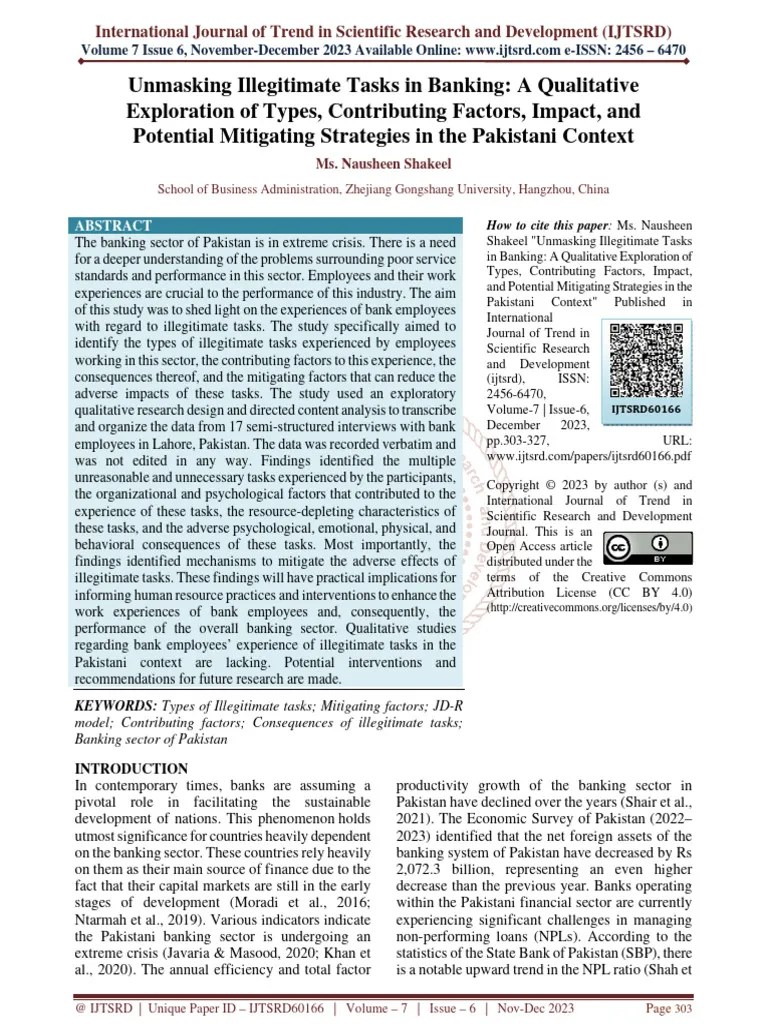 Unmasking illegitimate tasks in banking a qualitative exploration of types, contributing factors
