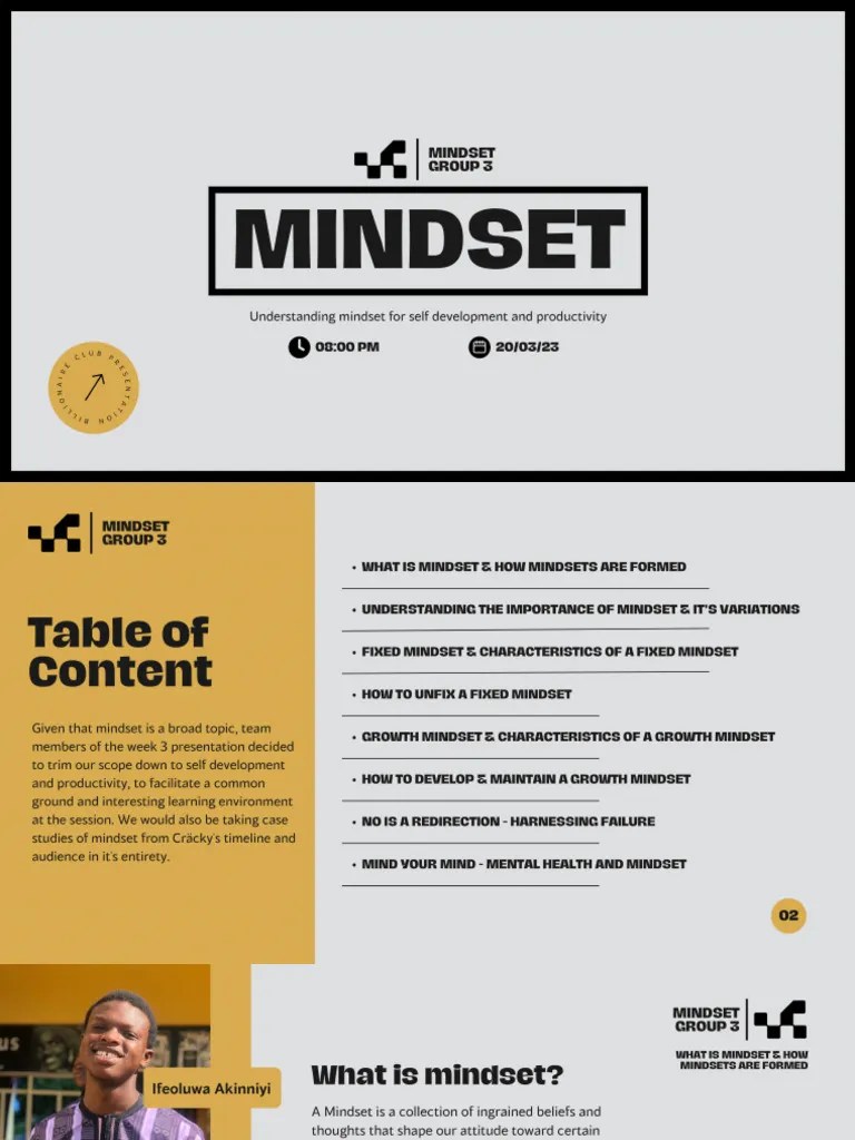 Mindset Presentation | PDF