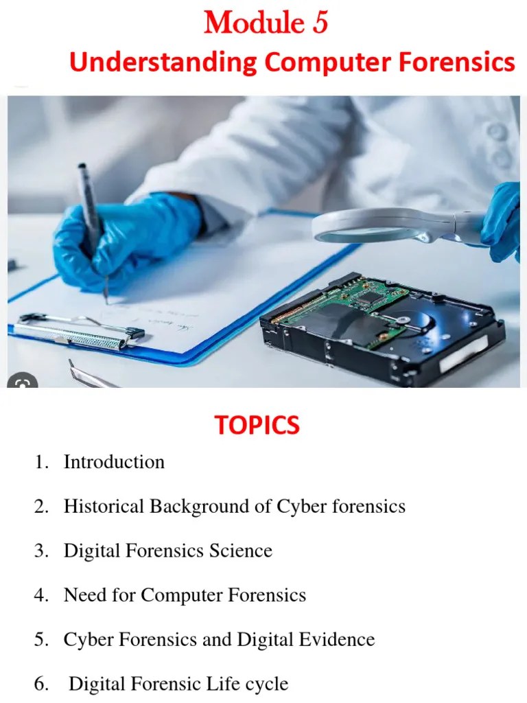 Module 5 - Final | PDF | Computer Forensics | Digital Forensics