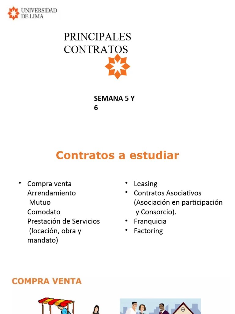 Sem. 5 - 6 - Principales Contratos - 2023 | Descargar Gratis PDF | Ley De Hipotecas | Derecho ...