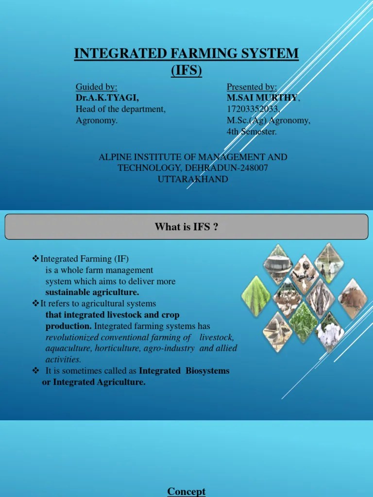Lecture 2 - Integrated Farming Systems | PDF | Agriculture | Honey Bee