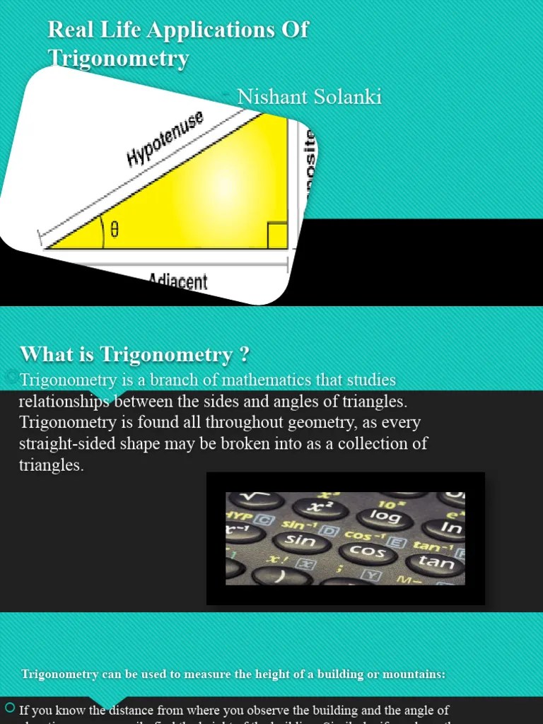 Real Life Applications Of Trigonometry | PDF