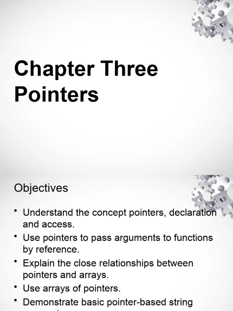 Pointers | PDF | Pointer (Computer Programming) | Variable (Computer ...