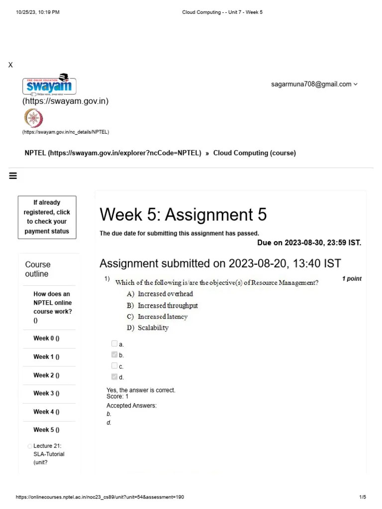 Cloud Computing - Unit 7 - Week 5 | PDF | Computing