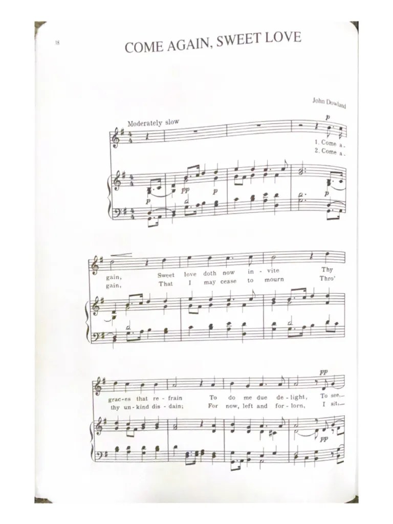 Come Again, Sweet Love | PDF