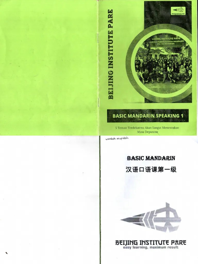 Basic Mandarin Speaking 1 | PDF