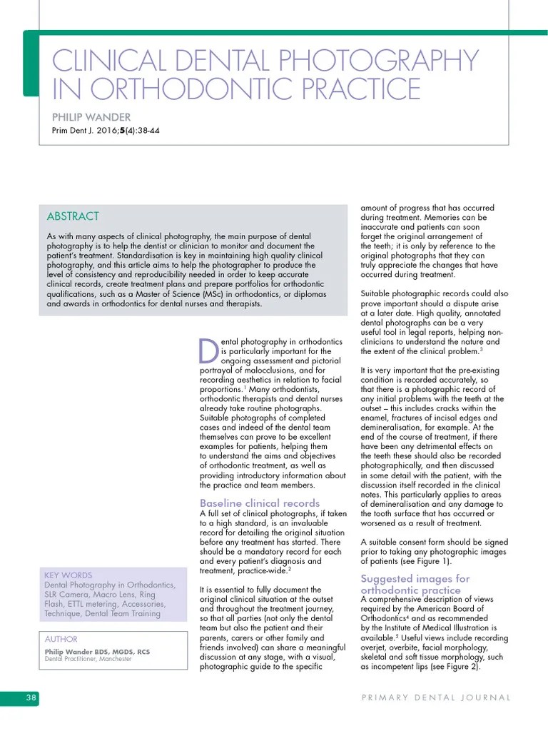 Wander-2016-clinical-dental-photography-in-orthodontic-practice | PDF ...