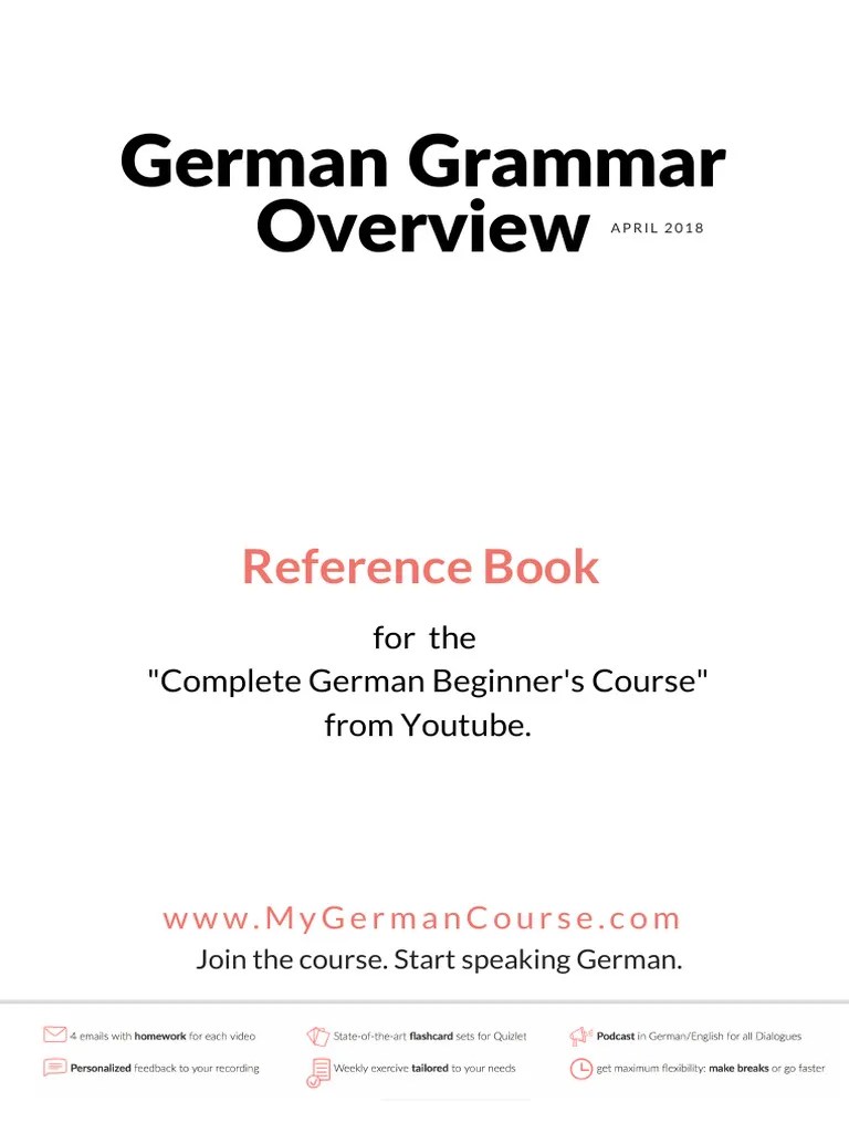 German Grammar Reference Book V1 Nnjve0.pdf Extract | Download Free PDF ...