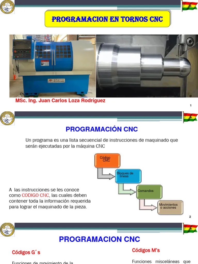 Tema 3.2 Programacion CNC Para Tornos | Descargar Gratis PDF | Control ...
